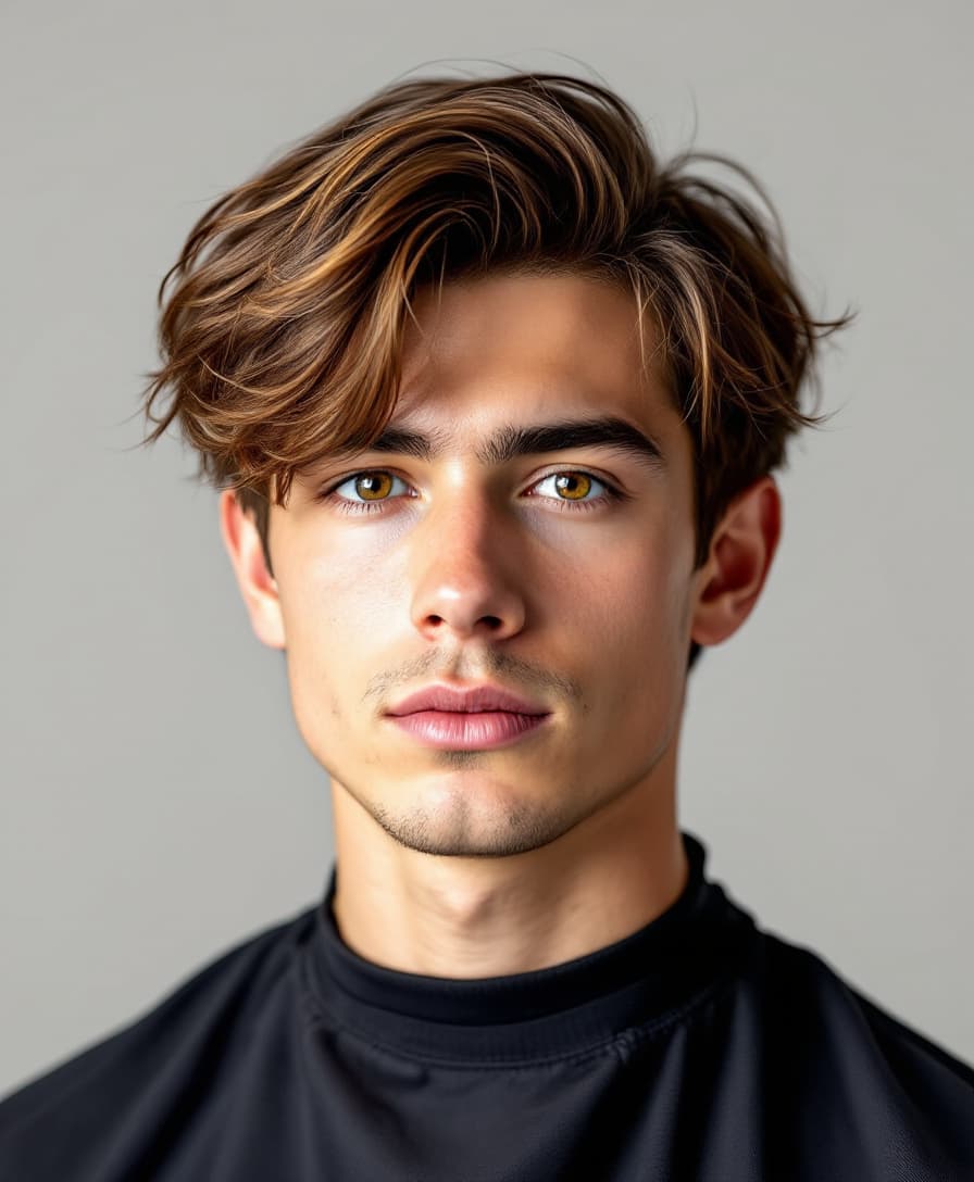 Le Curtain Hair — Rideau 90s + dégradé