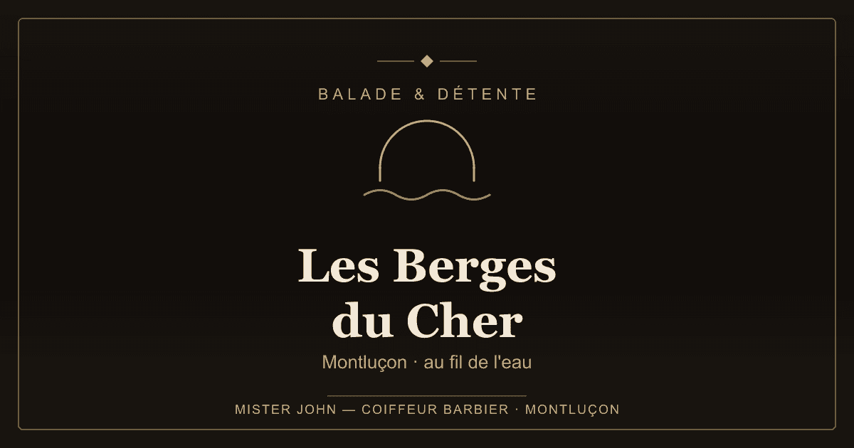 Les berges du Cher à Montluçon, espace de promenade au fil de l'eau